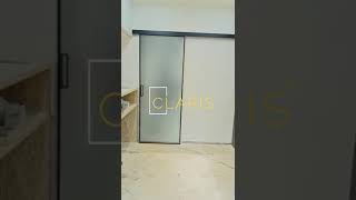 45×16 black profile door