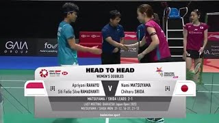 Apriani / Siti Fadia (INA VS Nami / Shida (JPN) | KFF Singapore Open 2024