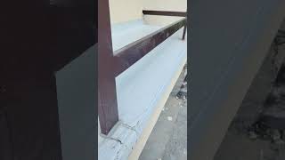 Installation of PVC-based waterproofing film on the balcony