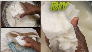 DIY|Extraction Of Cassava paste For Fufu