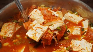 평생 칭찬받는 김치찌개 끓이는법, 한번보면 평생 써먹는 레시피! 두부김치찌개 김치찌개 두부찌개