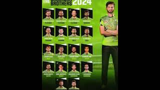 Lahore Qalandars squad psl9 2024