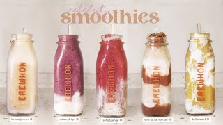 SMOOTHIES de las famosas (5 recetas) l Bella Hadid, Olivia Rodrigo, Kendall Jenner, Sofia Richie..