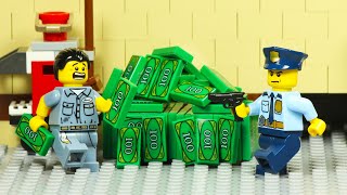 Lego City Bank Secret Tunnel Robbery