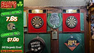 The Drunken Mallard visits FAHY'S Irish Pub in New Orleans to find the Craic and to throw some darts