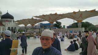 suasana pagi sholat ied Adha . mesjid raya Baiturrahman NAD. 2022