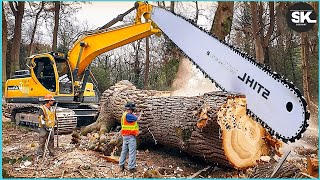 Extreme Dangerous Fastest Big Chainsaw Cutting Tree Machines Epi-19