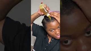 Prepping natural hair for a wig! Simple and easy. #naturalhair #naturalhaircare #naturalhairjourney