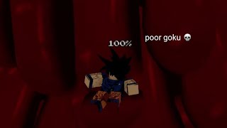 Bullying poor goku in the strongest battlegrounds 💀