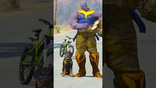 GTA V WHEN HULK MESS WITH THANOS DOG #shorts | Maheshwar Gamerz