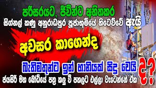 පරිසරයට ජීවීන්ට අහිතකර සිග්නල් කණු අනුරාධපුර පූජා භූමියේ හිටෙව්වේ ඇයි... අවසර කාගෙන්ද.. #siwhelatv