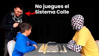 ÁRBITRO le RECOMIENDA a mi RIVAL NO JUGAR el SISTEMA COLLE pero ACEPTA el RETO