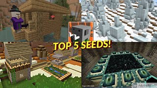 Craftsman| Top 5 BEST SEEDS In Craftsman: Building Craft: Villages, End-Portal, Desert Temple & more