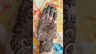 How to make mehndi Design❤ | मेहंदी डिजाइन कैसे लगाई जाती है #Shorts