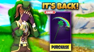 OGs ARE MAD THIS *RARE* PICKAXE RETURNED | Pot O' Gold Pickaxe REVIEW (Fortnite Battle Royale)