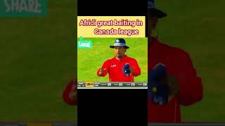 Afridi great baiting in Canada league #shorts #cricket #shahidafridi