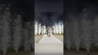 Фонтаны на торт  #fireworks #wedding #свадьба #фейерверк