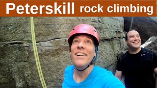 Peterskill climbing area - top roping in an area we haven't tried yet