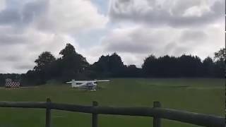 Ikarus C42 take off from Popham Airfield