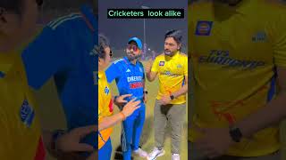 Cricketers look alike | MS Dhoni | Sachin Tendulkar | Virat kohli | Shikhar Dhawan #shorts #trending