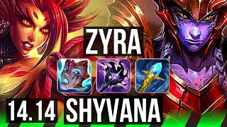 ZYRA vs SHYVANA (JGL) | Rank 6 Zyra, 3/2/11 | NA Challenger | 14.14