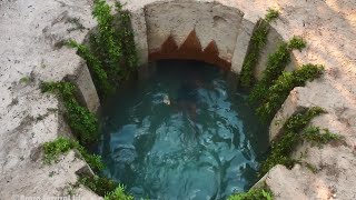 Building most underground temple and swimming pool