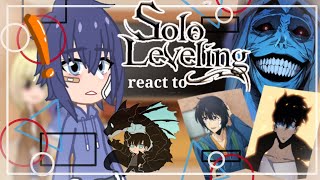 /💠solo leveling💫 react to SUNG JINWOO💡/🔻spoiler alert🔺/❕gacha logic❕/solo leveling💥/part 1-?✅