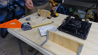 Making GPU and PSU Shelves - PC Wall Mount Vlog Part 4