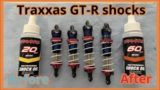 How to change the oil in your Traxxas GTR shocks and which shock WEIGHT is good for you.