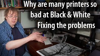 How bad are inkjet printers for black and white? How to get the best B&W prints