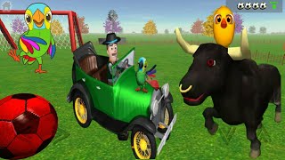 El Tractor Escapando Del Toro Y El Pollito - Parte #59 Pollito Pio Remix  - Granja De Zenon