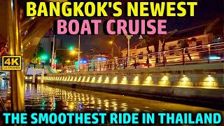 ✅ NIGHT RIDER: Bangkok's NEW Canal Boat Cruise | Night market | Street Food [4K]