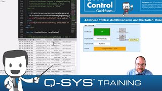 Q-SYS Control QuickStarts: Multidimensional tables and Lua's version of the switch-case