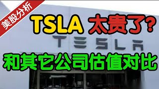 特斯拉 TSLA：和其它公司估值对比！#美股分析#Tesla