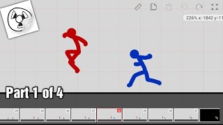 24 FPS Stickman Fight Scene Tutorial (Part 1 of 4)