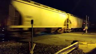 Norfolk Southern Local Train P09 Speeds Through Gaffney, SC Late At Night, 5-22-24.