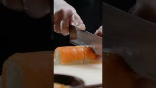 Satisfying Sushi Cutting 🍣 #shorts #cuttingskills