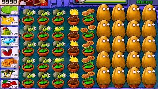 Plants vs Zombies | SURVIVAL NIGHT I 5 Flags Successfully Defended Full GAMEPLAY