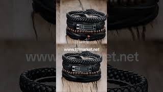 Complete your look with the Boho Braided Leather Wrap Bracelet from ftfmarket.net!