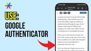 How to Use Google Authenticator App