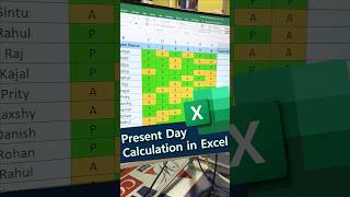 📆🔥Excel Advanced Tips & Tricks 🔥Present Day Calculation in excel #shorts #excel #msoffice #ytshorts