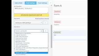 Using the "CFF - Fitness and Health" operations module.