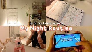 My Night Routine || Skincare, Journal, Stumble Guys, Netflix