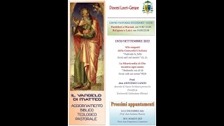 Aggiornamento biblico teologico pastorale 19/20 settembre