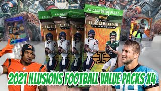 2021 Panini Illusions Football Value Packs! (Nice Rookie Starburst Hit!)