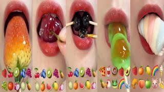 Amazing Satisfying ASMR candy🍭Emoji Mashup Challenge 😍 #asmr#mukbang#food#youtube#candy#candy