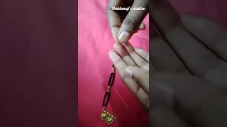 Simple Long mangalsutra design for daily use making at home-121#shorts