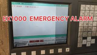 Ex1000 EMERGENCY ALARM // CNC BASIC // CNC MACHINE // CNC OPERATOR TRANING IN HINDI #cnc alarm fanuc