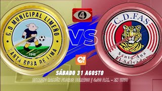 Canal 4 TCS | LMF El Salvador 24/25 CD Municipal Limeño vs CD Fas (Jornada 8) Anuncio