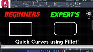 Learn how to use Fillet command in AutoCAD